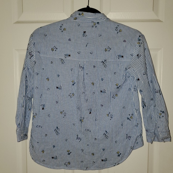 ZARA STRIPED BLOUSE GIRL'S SIZE 9 (EUC) - Picture 5 of 5